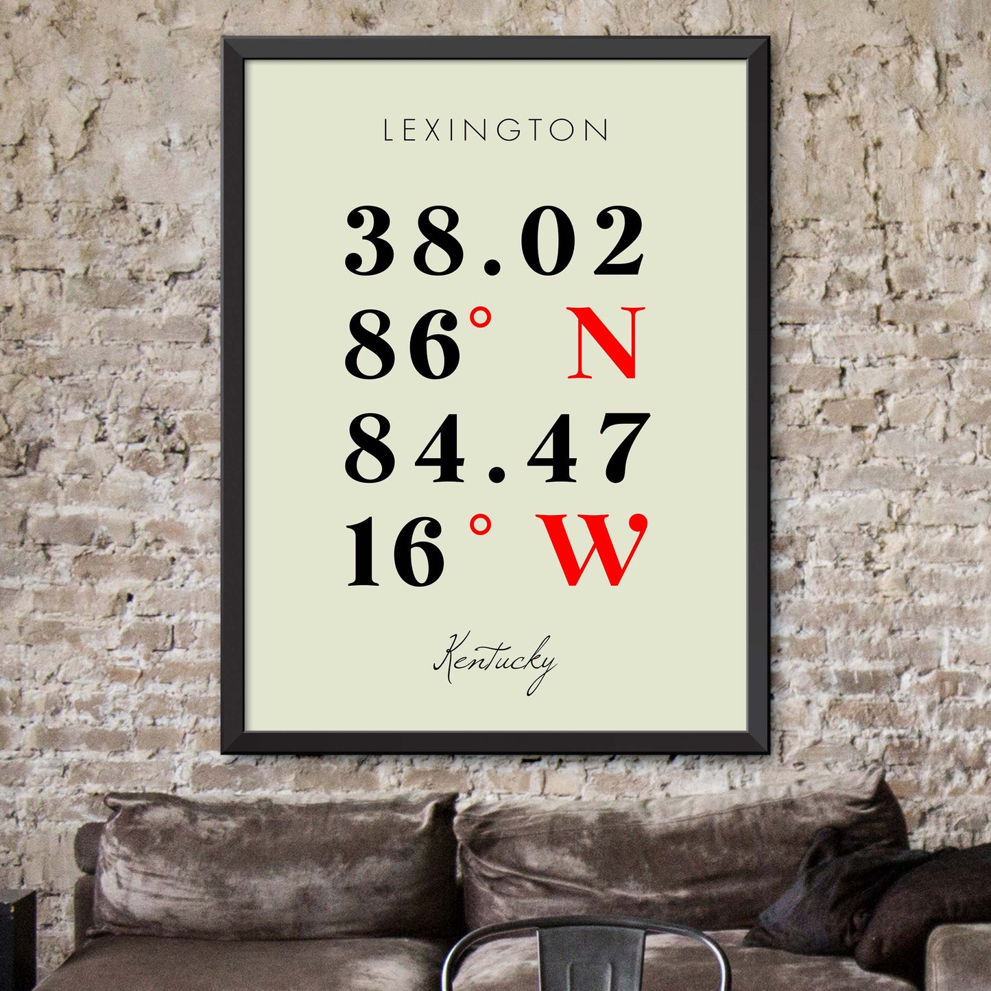 Lexington Coordinate Map