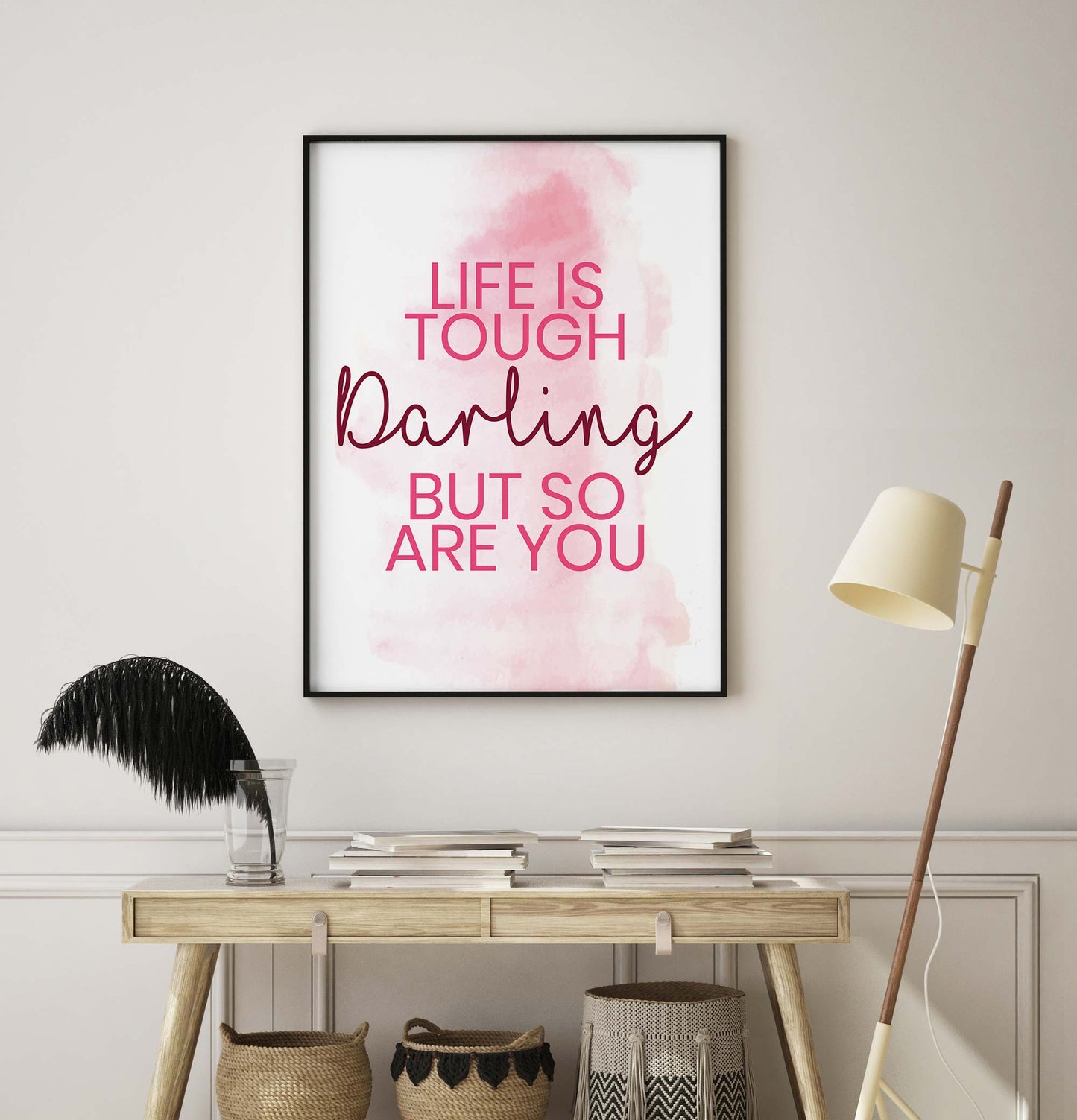 Pink Life is Tough Print