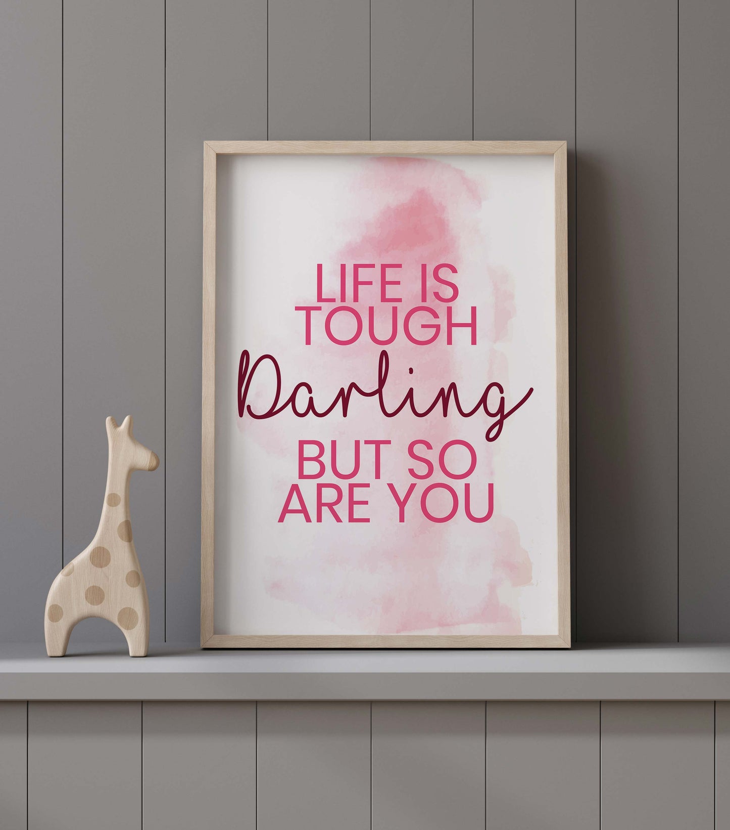 Pink Life is Tough Print