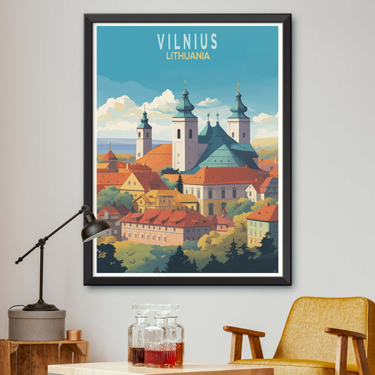 Vilnius Lithuania, Canvas Print