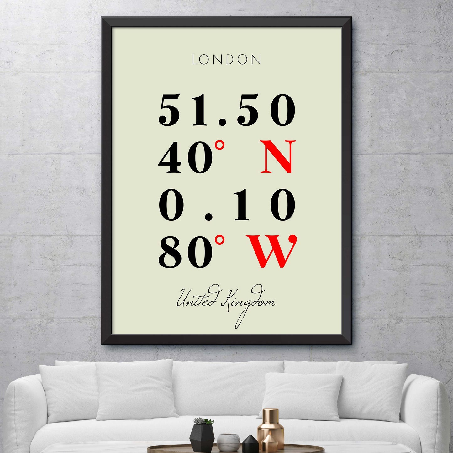 London Coordinate Map