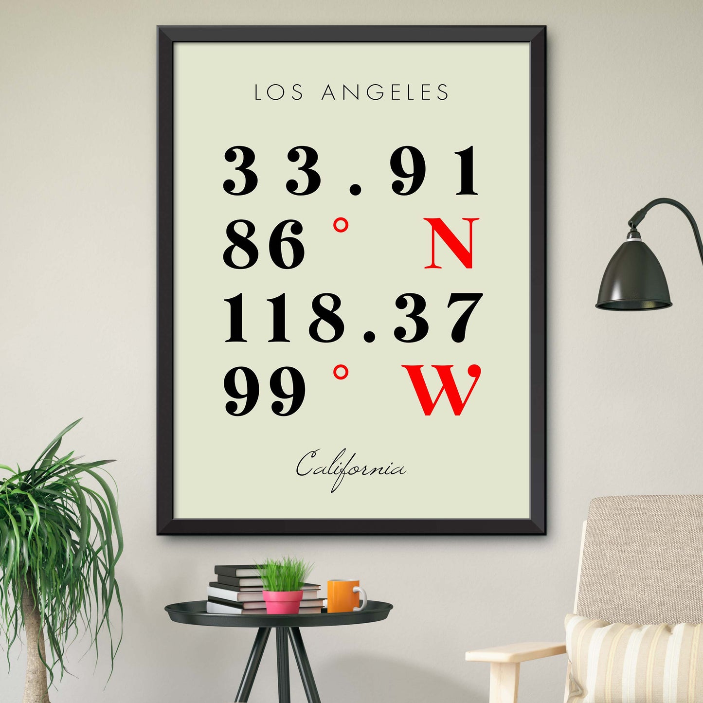 Los-Angeles Coordinate Map
