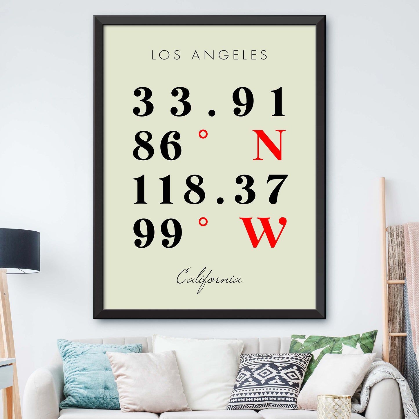 Los-Angeles Coordinate Map