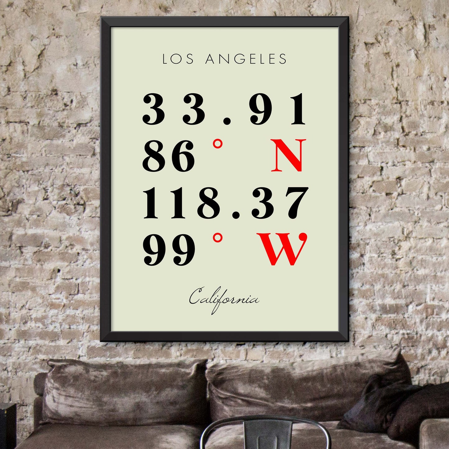 Los-Angeles Coordinate Map
