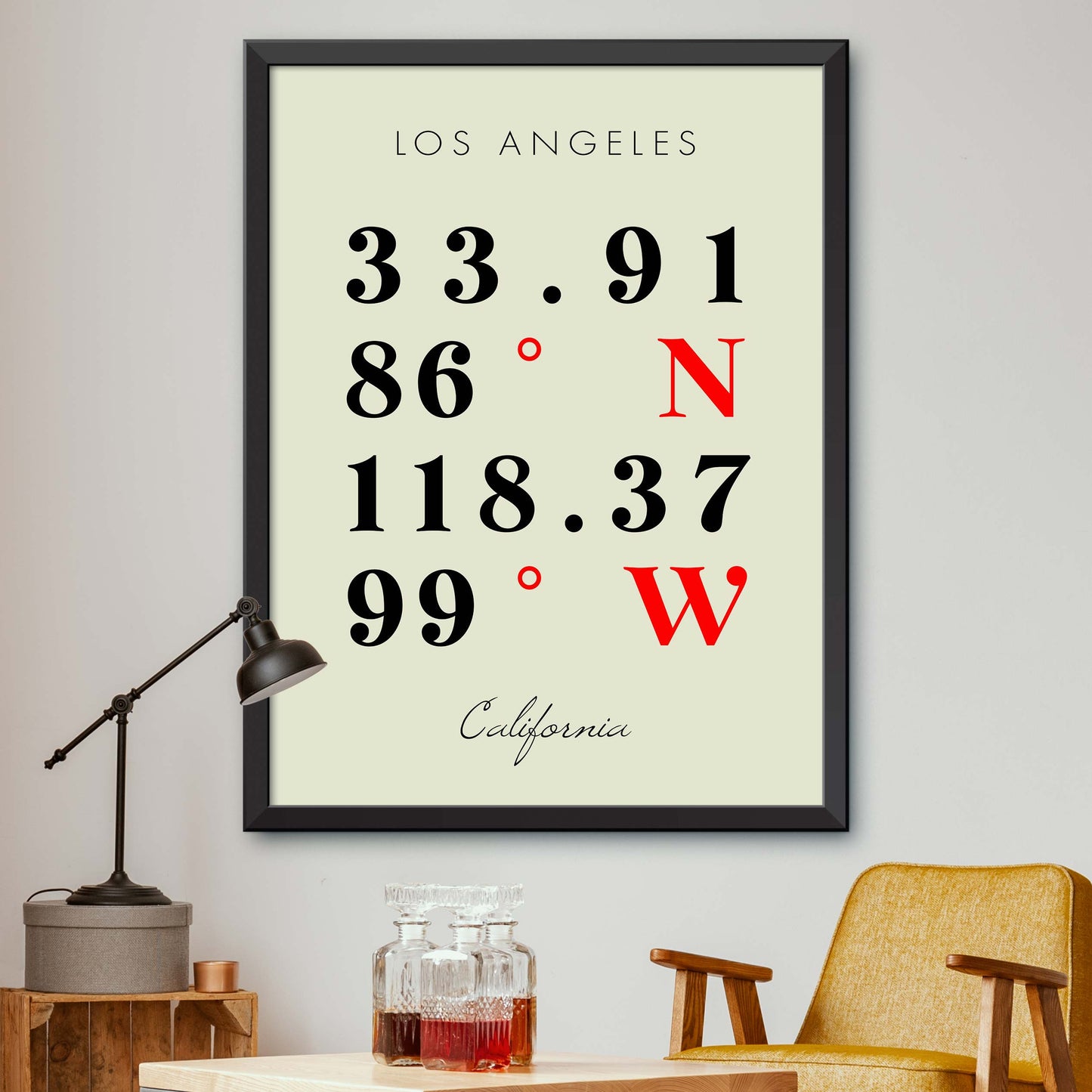 Los-Angeles Coordinate Map