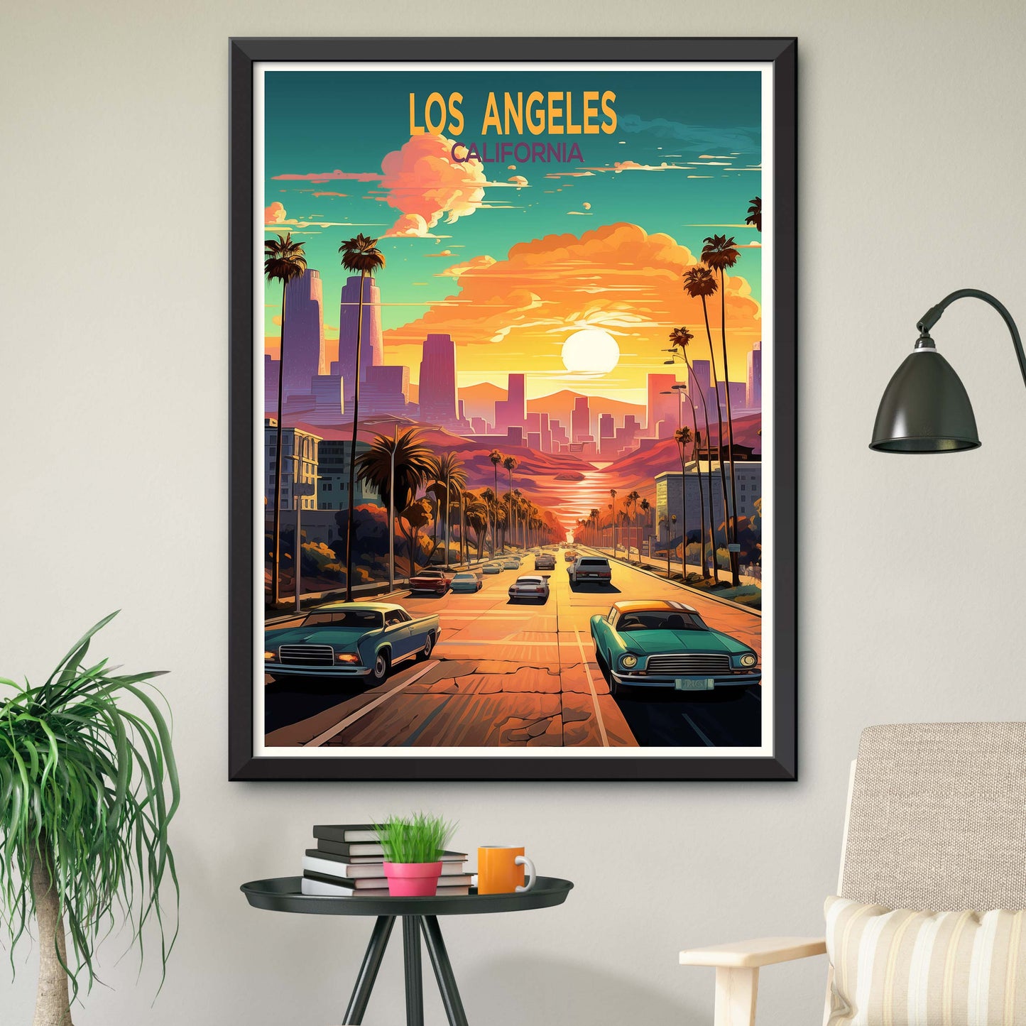 Los Angeles Travel Postcard, California Travel Postcard