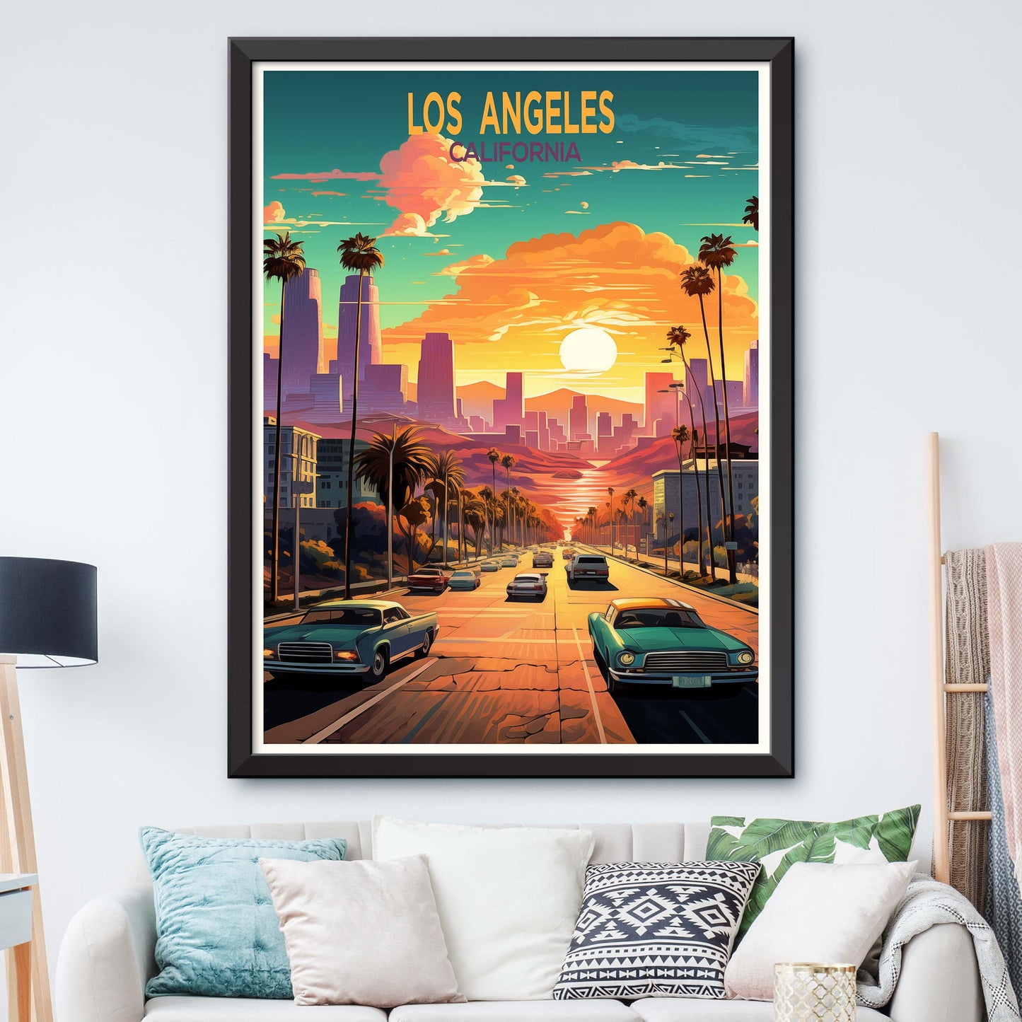 Los Angeles Travel Postcard, California Travel Postcard