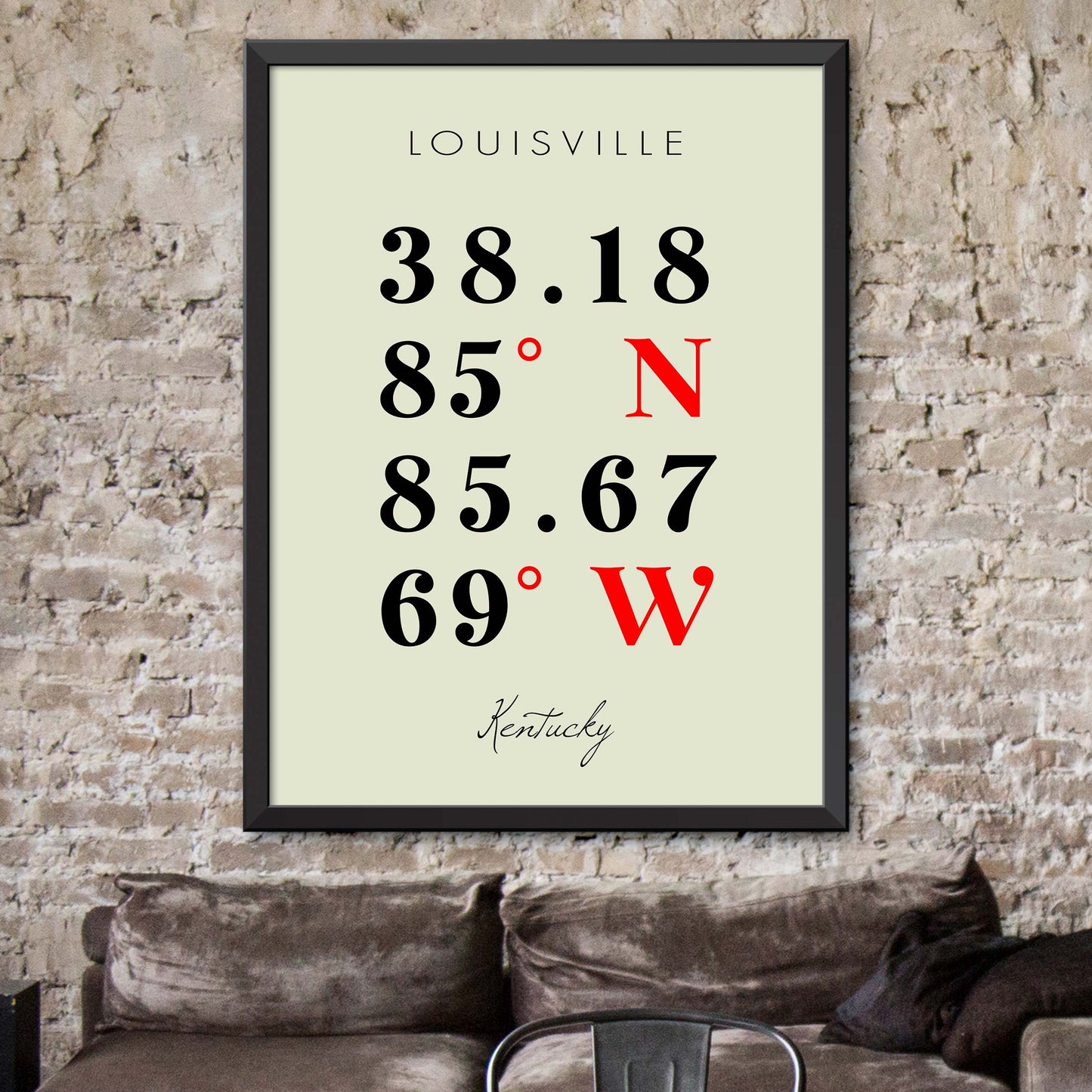 Louisville Coordinate Map