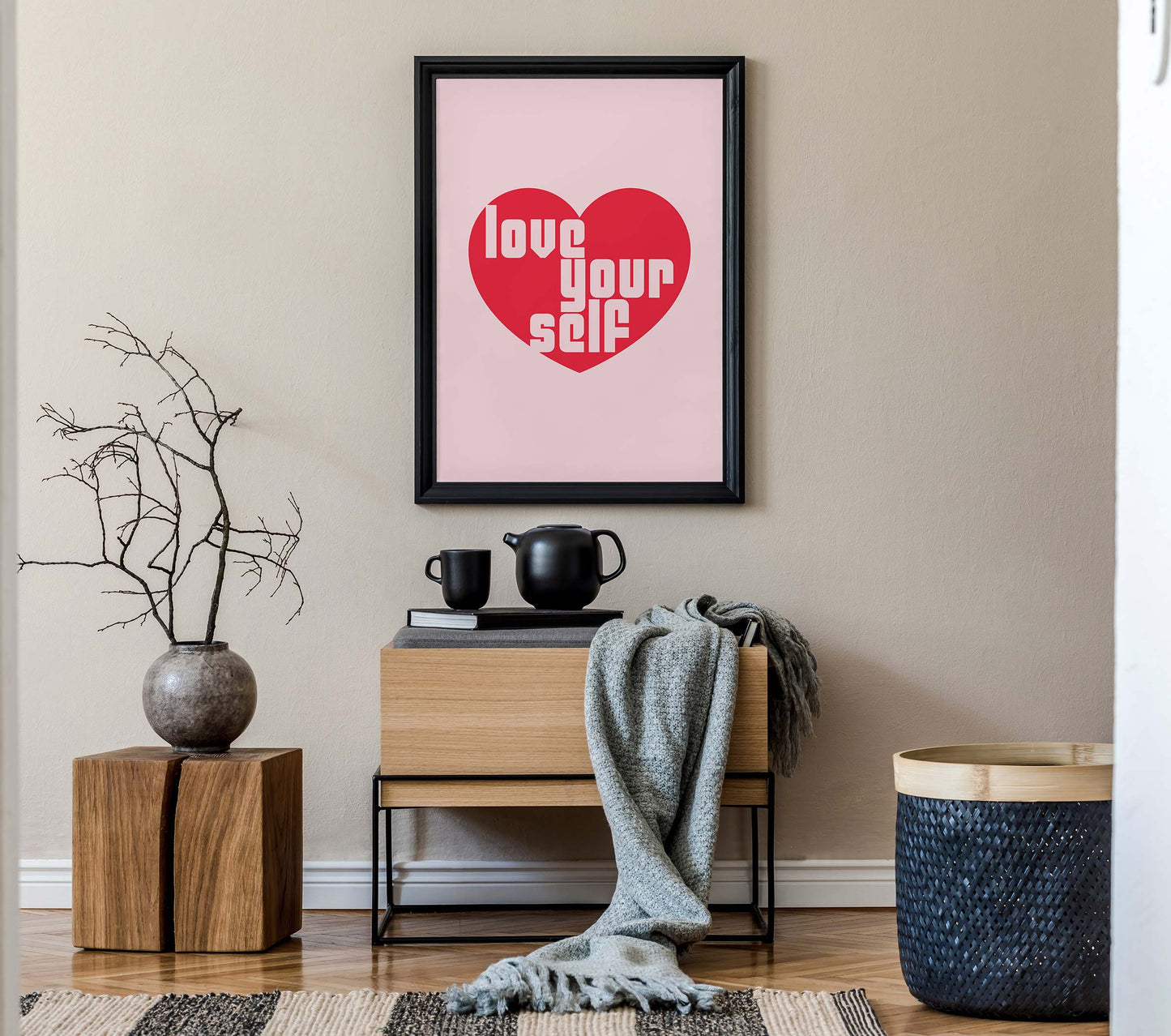 Pink Love Yourself Print