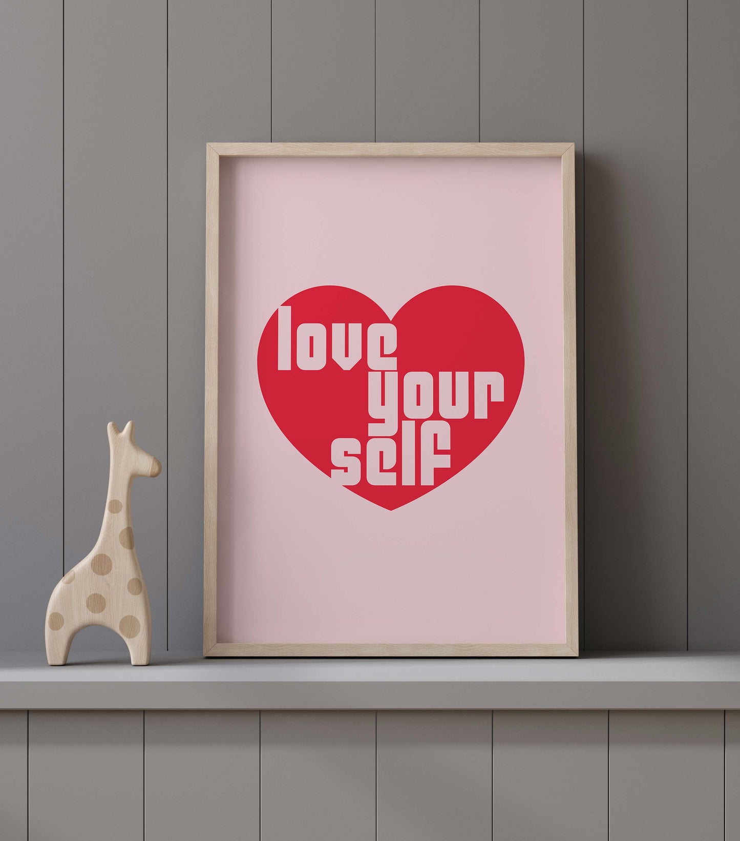 Pink Love Yourself Print