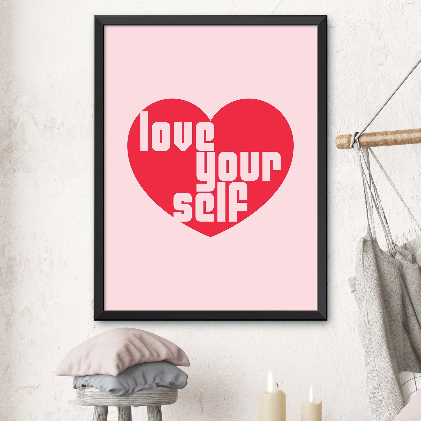 Pink Love Yourself Print