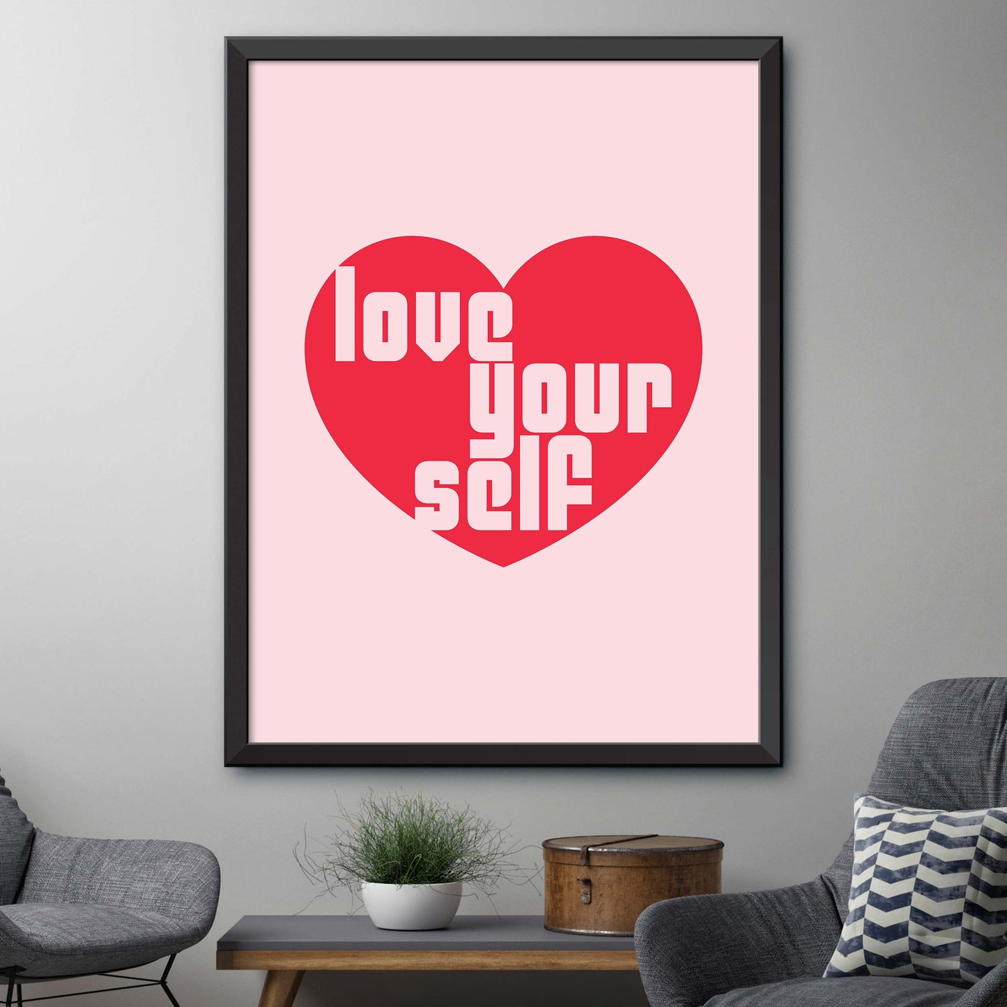 Pink Love Yourself Print