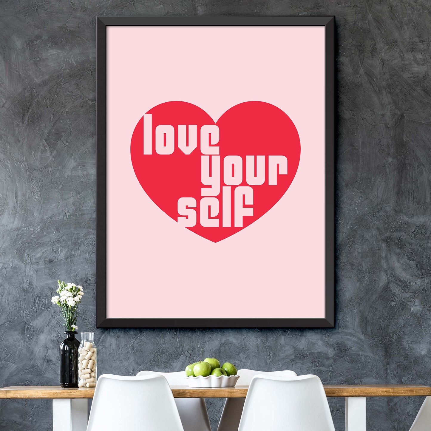 Pink Love Yourself Print