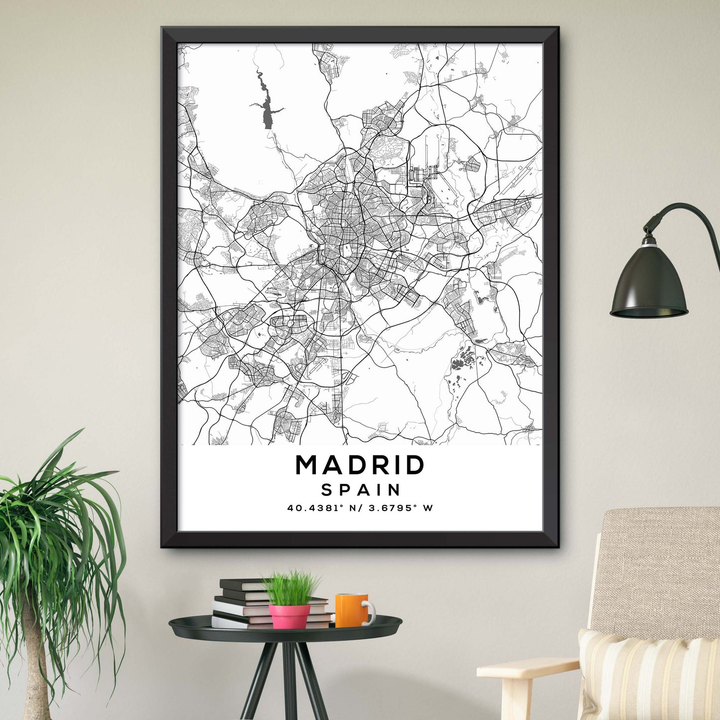 Madrid,Spain Map Print