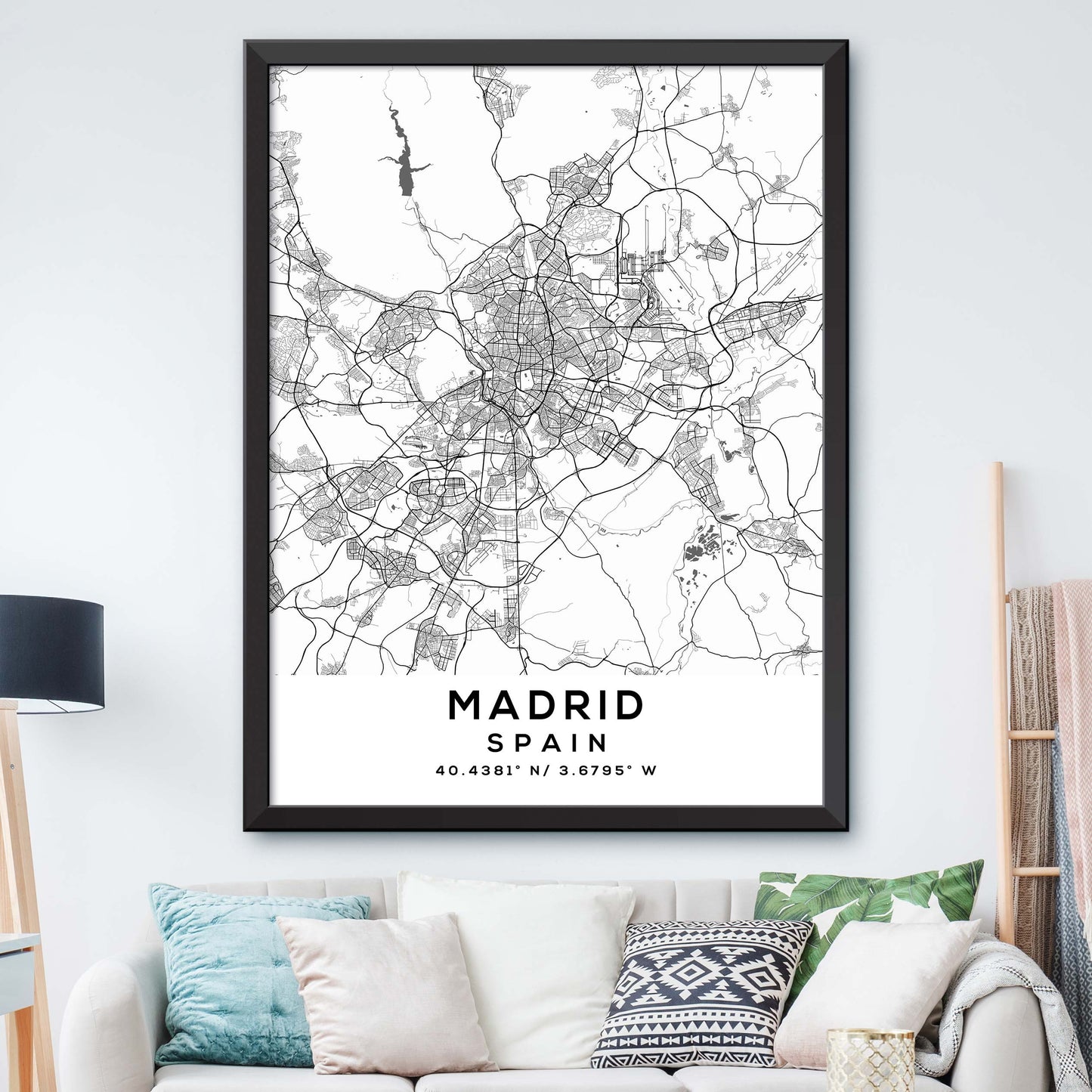 Madrid,Spain Map Print