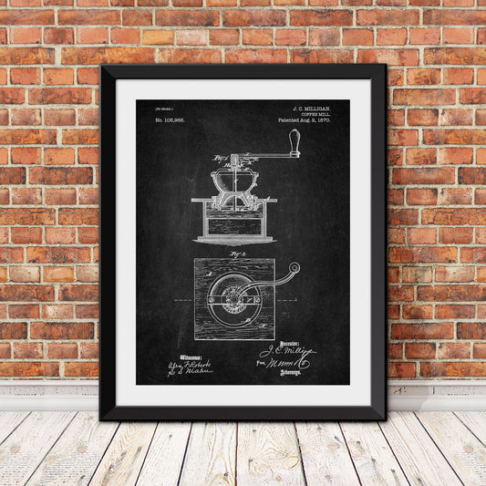 Coffee Mill Patents Patent Print