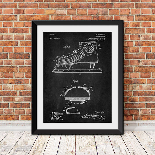 Hockey Skate Patent Print