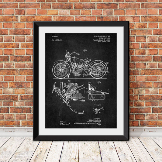 Harley Davidson Cycle Support Patent Patent Print