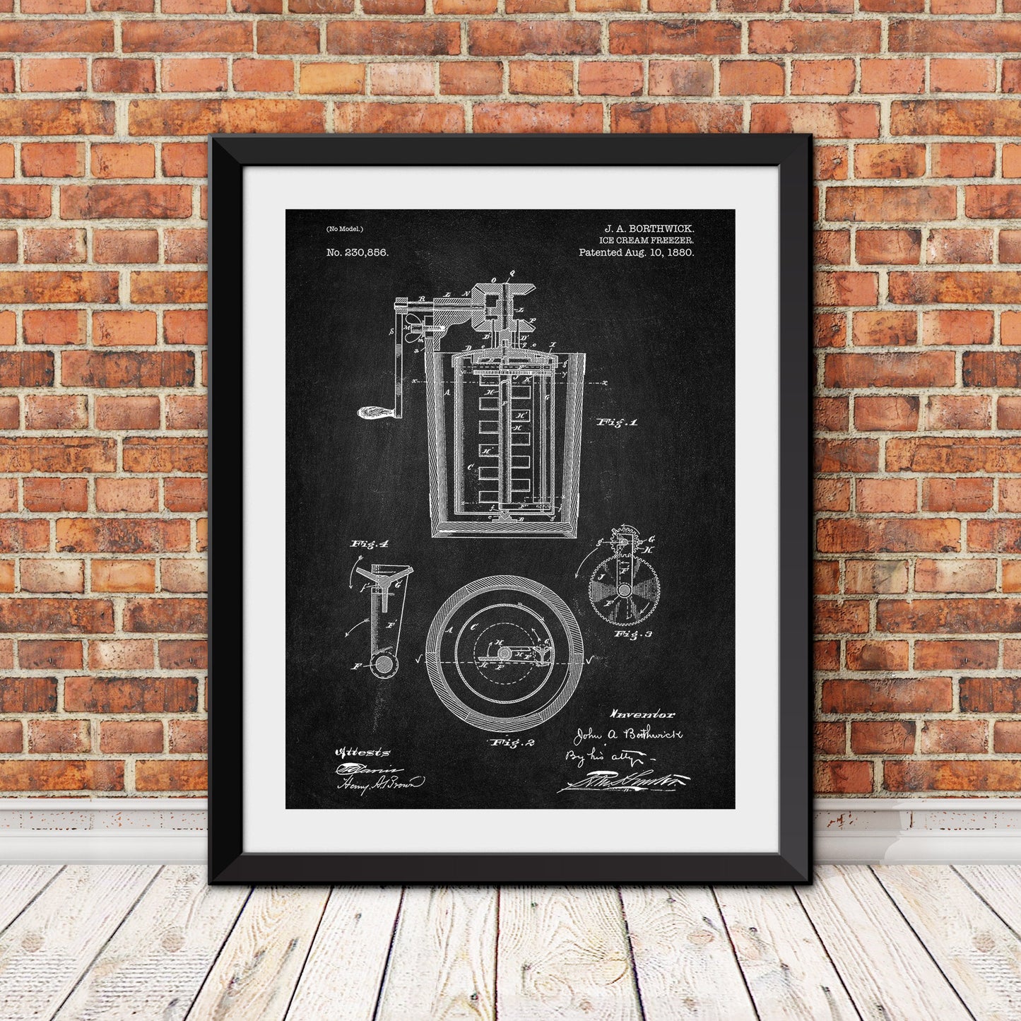 Ice Cream Freezer Patent Print