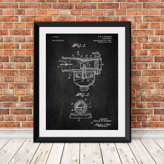 Harley Davidson Carburator Patent Patent Print