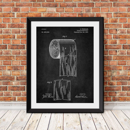 Toilet Paper Patent Patent Print