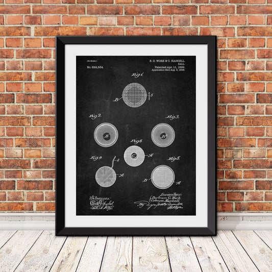 Golf Ball Patent I Patent Print