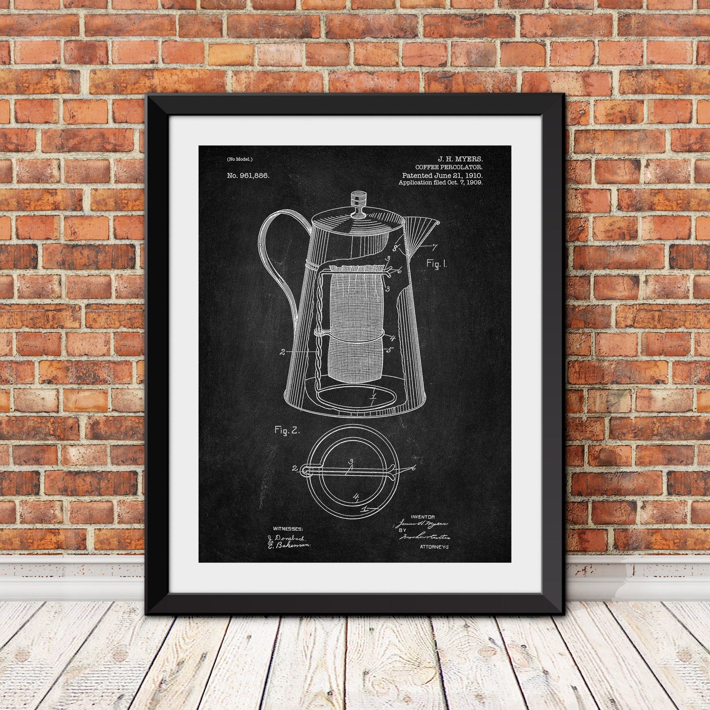 Coffee Percolator Patent Print