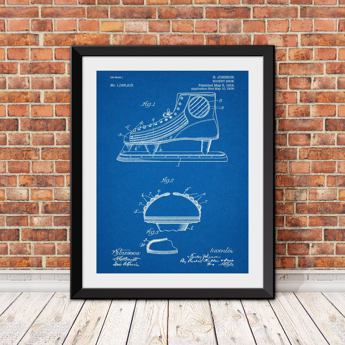 Hockey Skate Patent Print