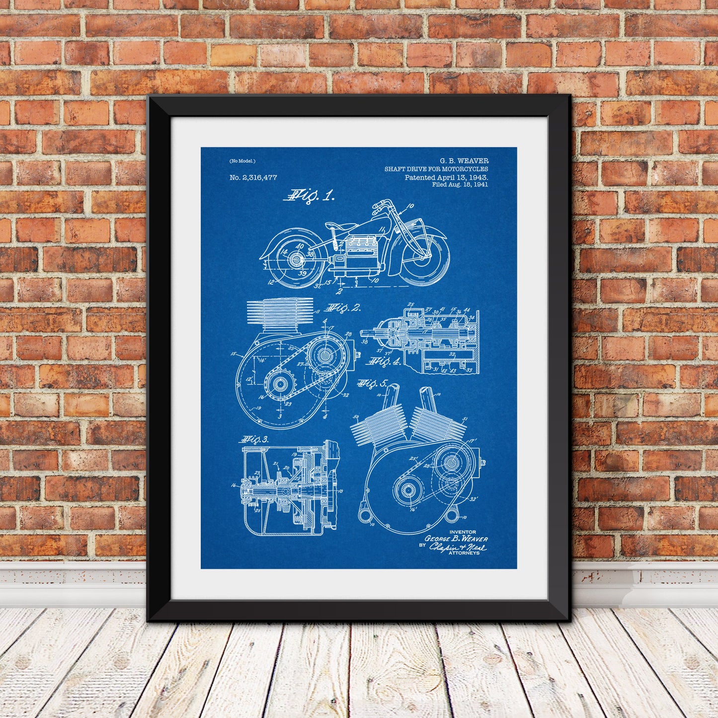 Drive Shaft for Motorcycle Patent Patent Print