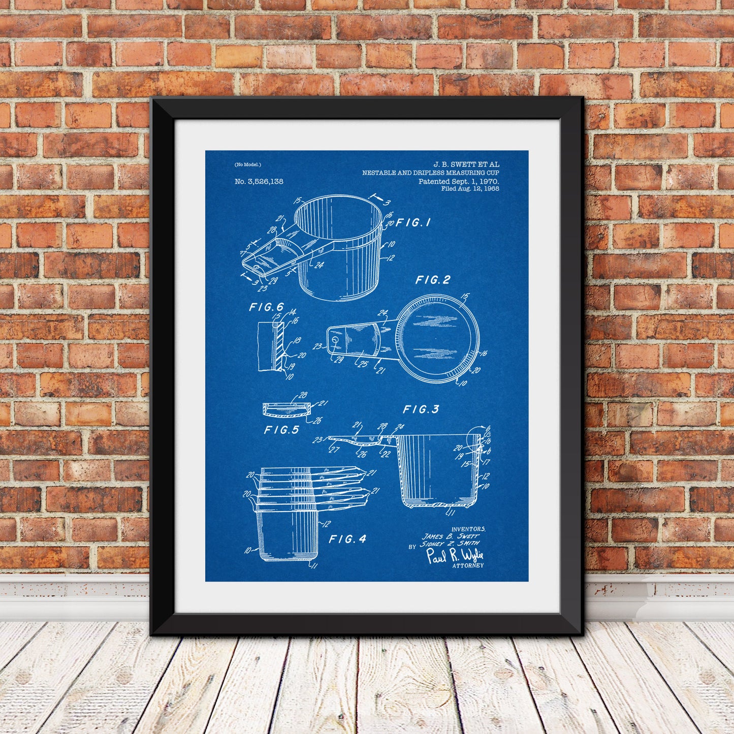 Nestable and Dripless Measuring Cup Patent Patent Print