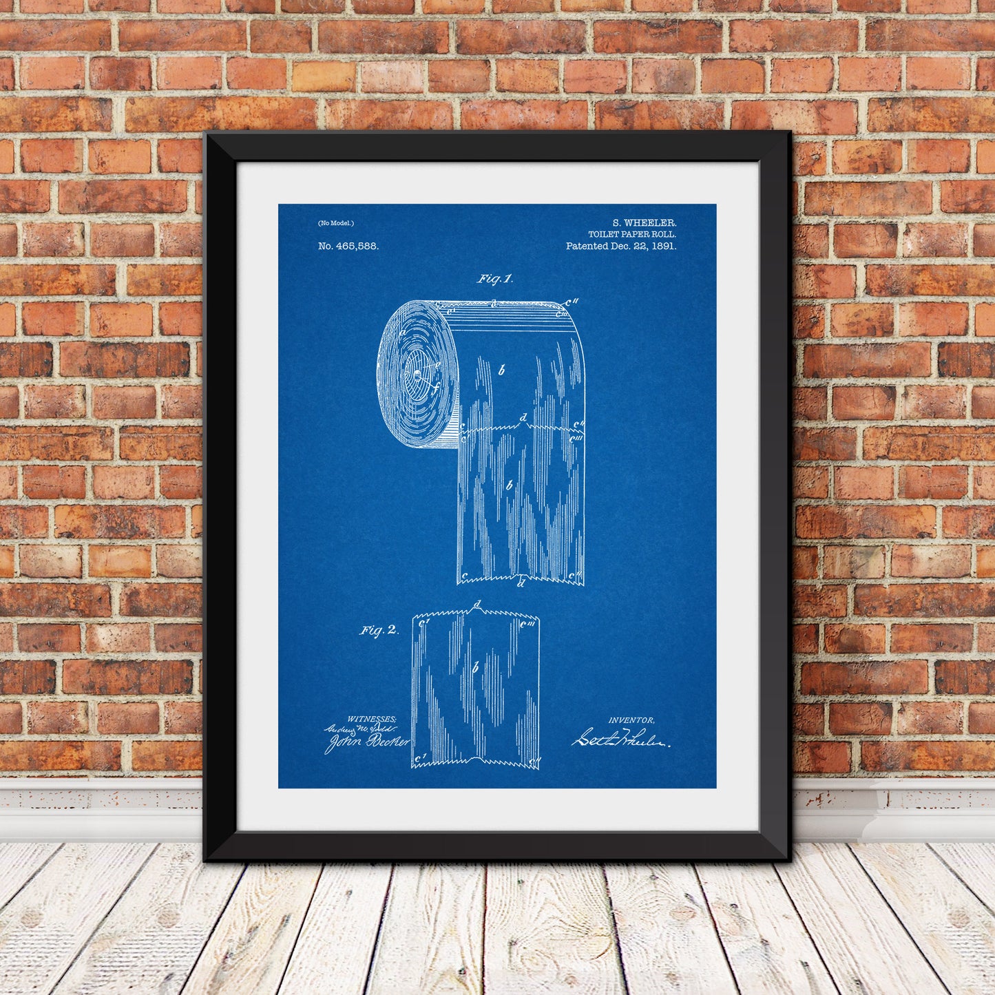 Toilet Paper Patent Patent Print