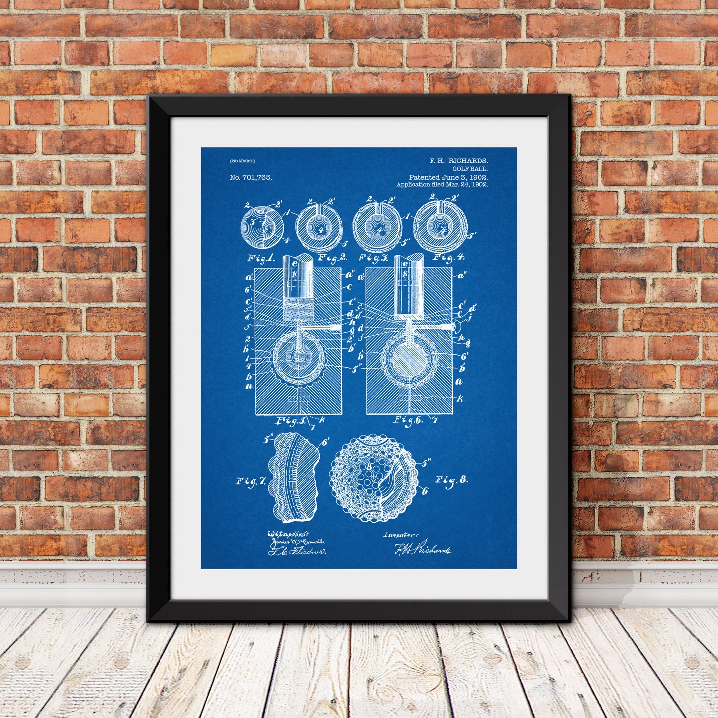 Golf Ball Patent II Patent Print