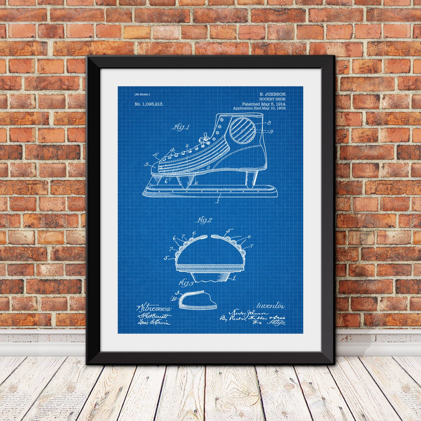 Hockey Skate Patent Print