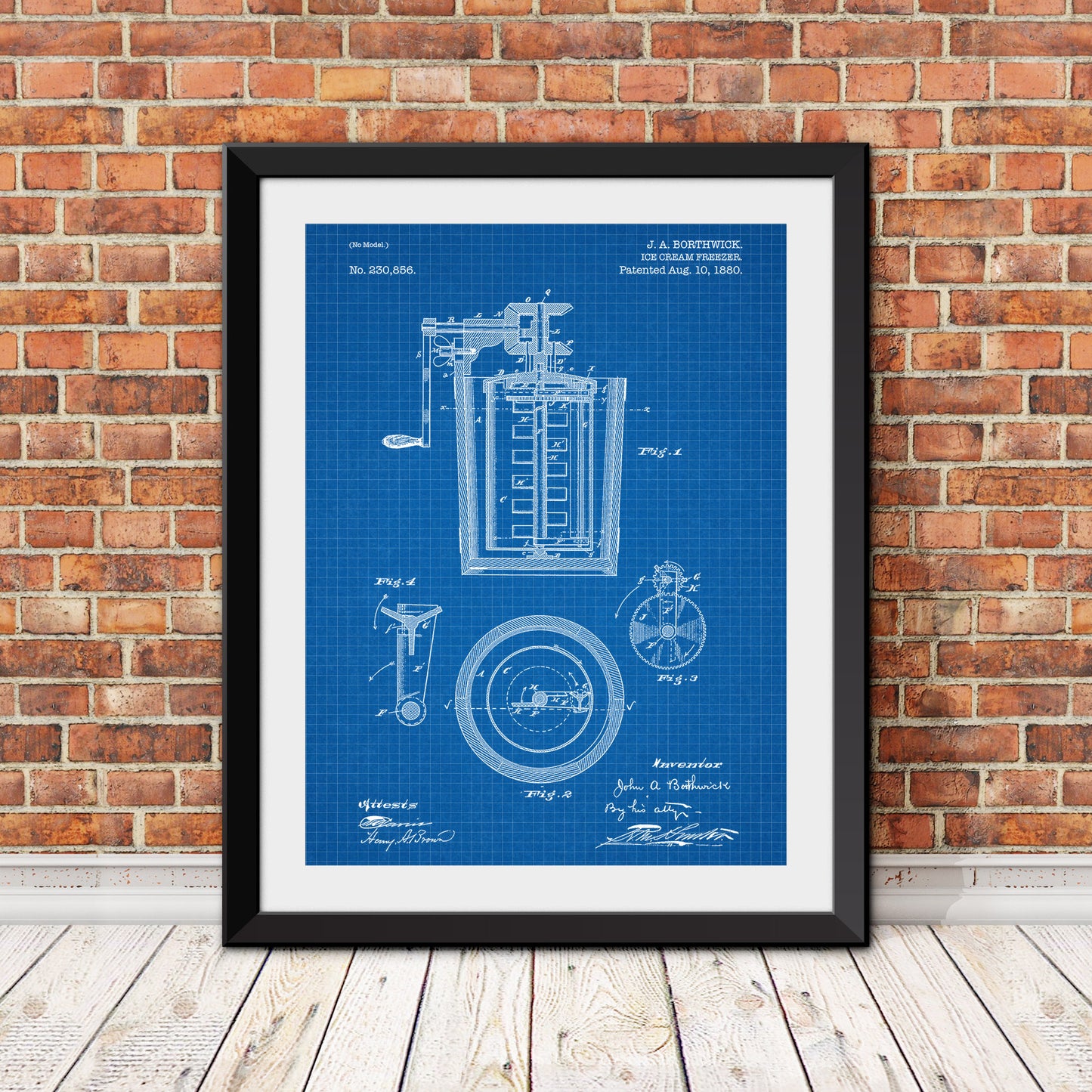 Ice Cream Freezer Patent Print