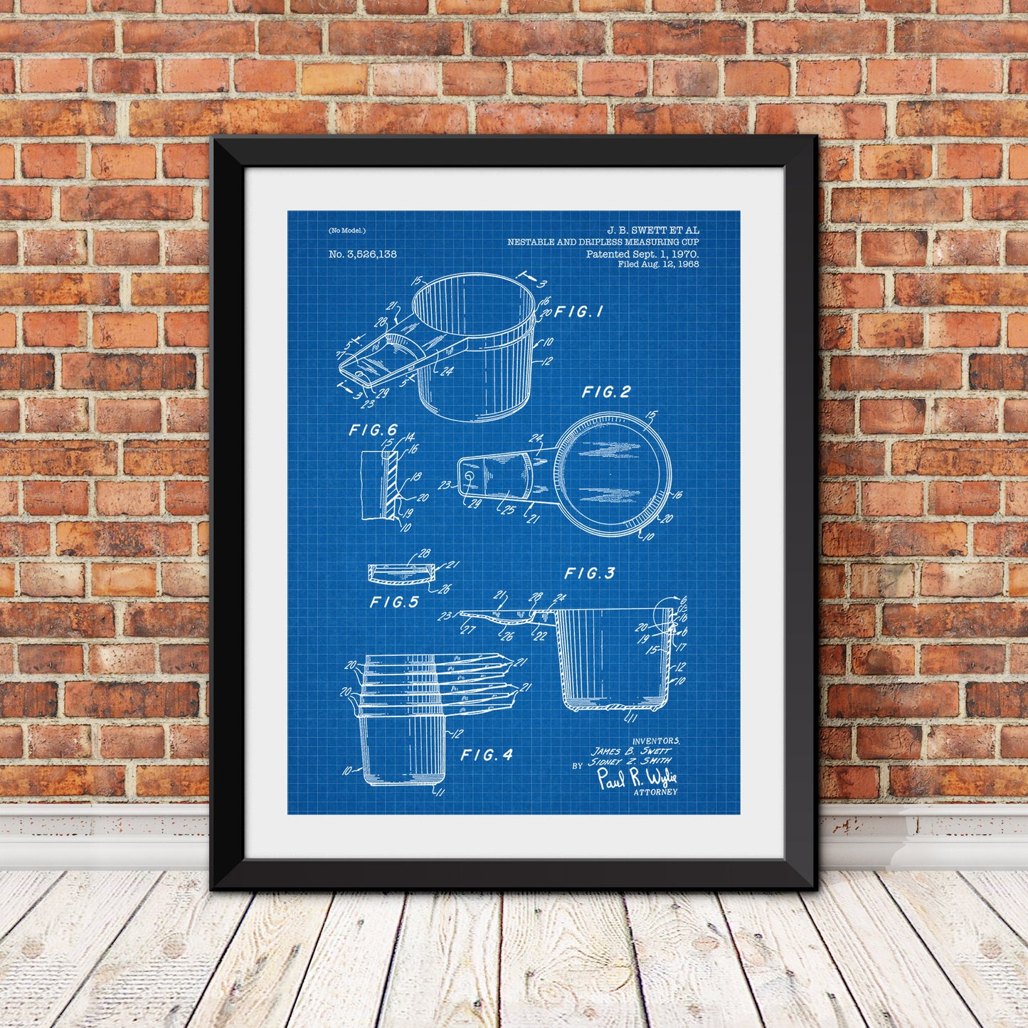 Nestable and Dripless Measuring Cup Patent Patent Print