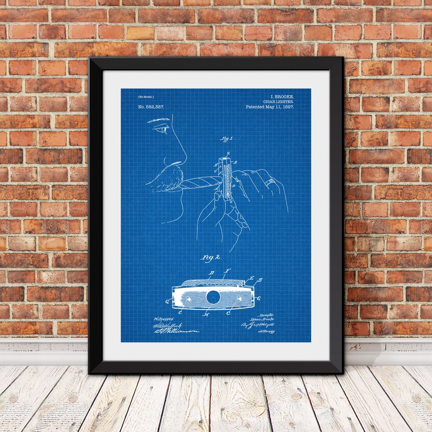 Cigar Lighter Patent Patent Print