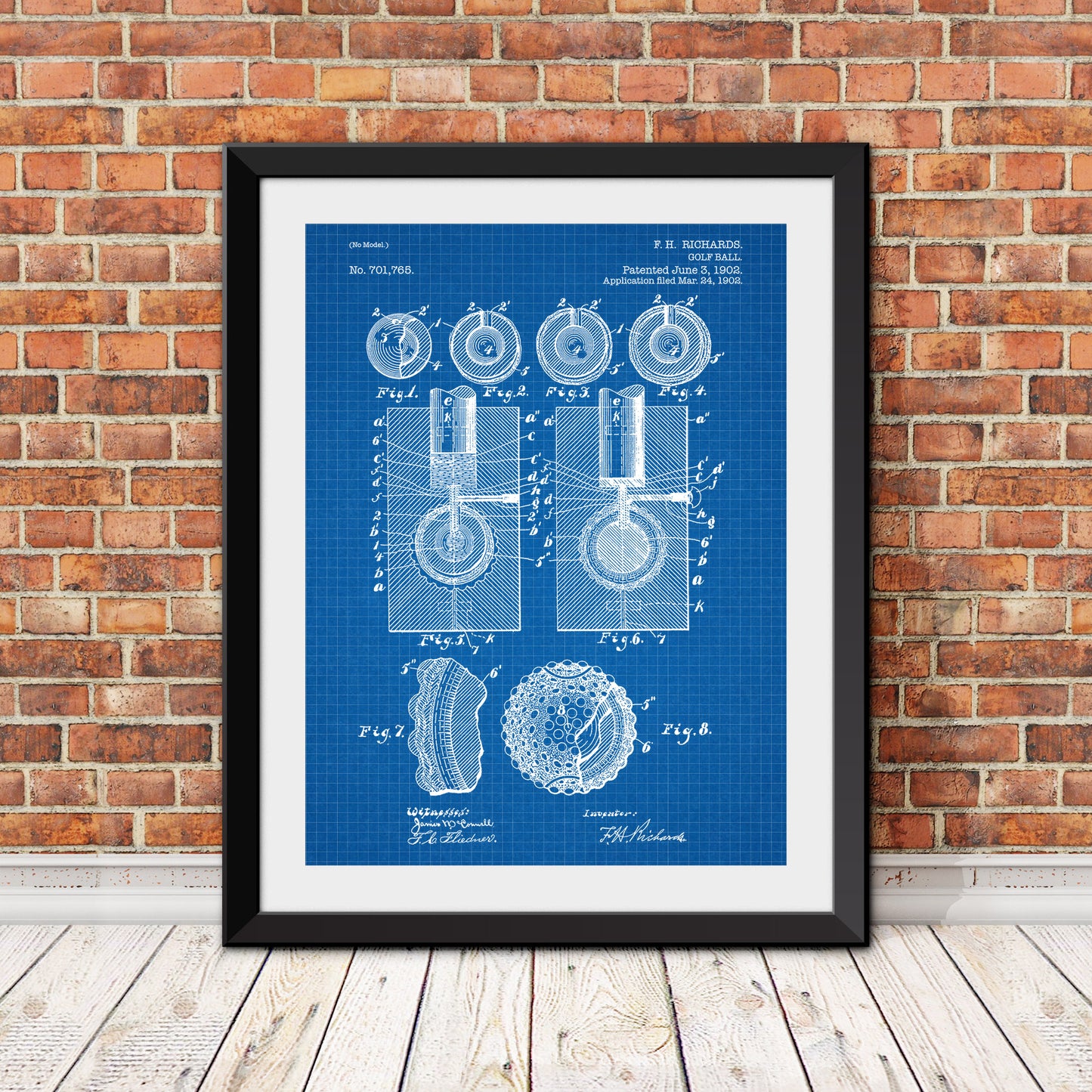 Golf Ball Patent II Patent Print