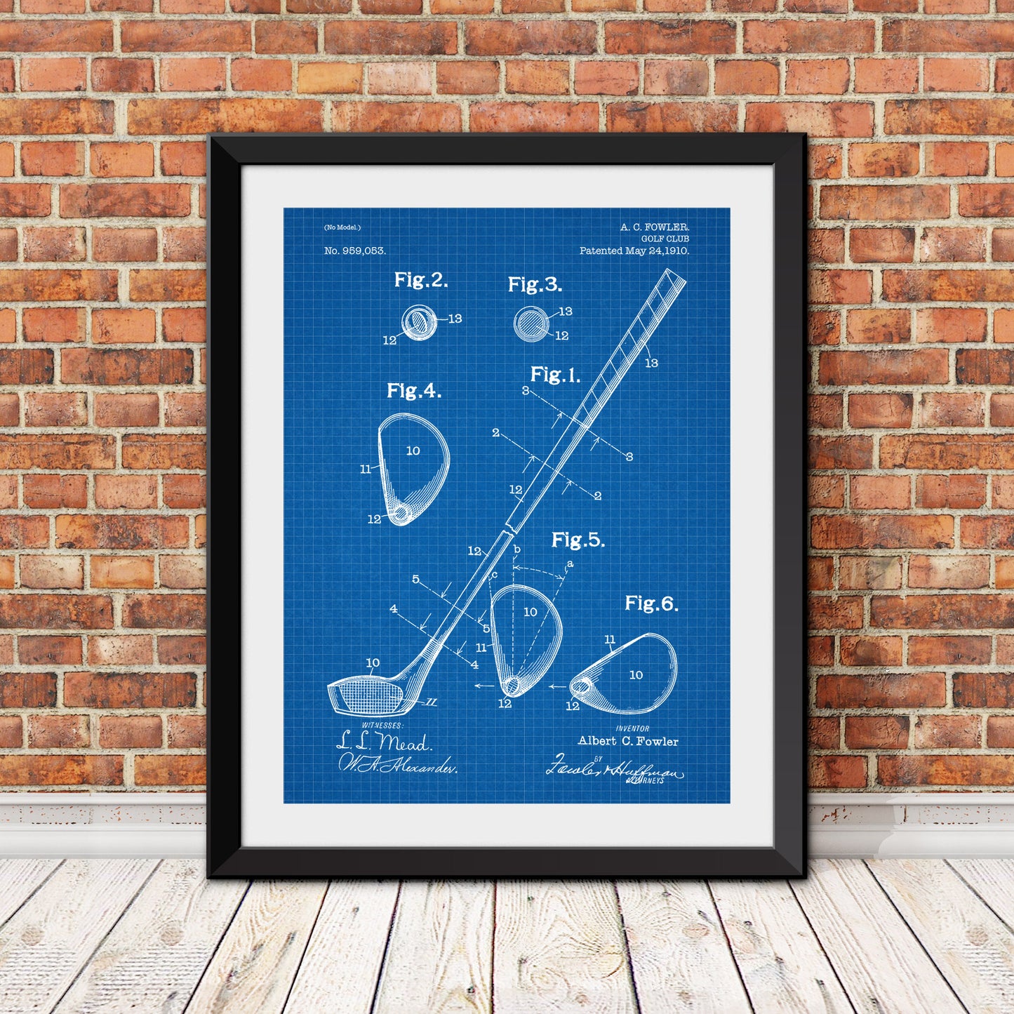 Golf Club Driver Patent II Patent Print