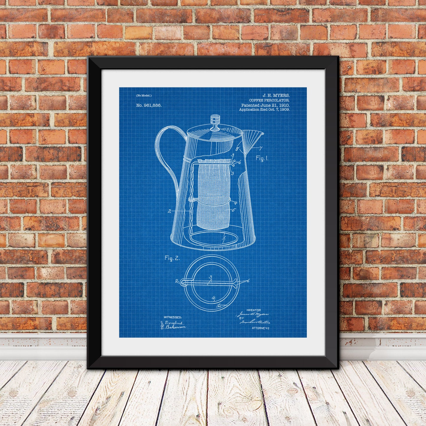 Coffee Percolator Patent Print