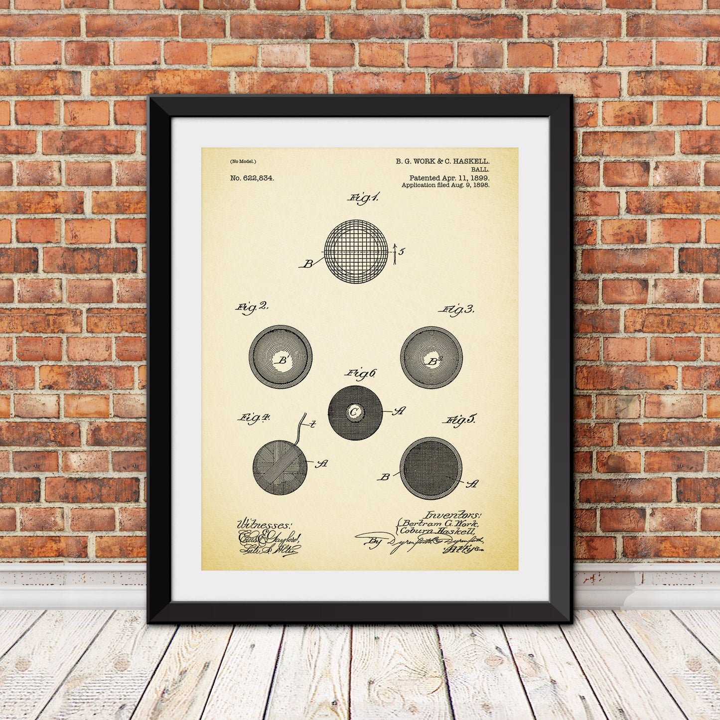 Golf Ball Patent I Patent Print