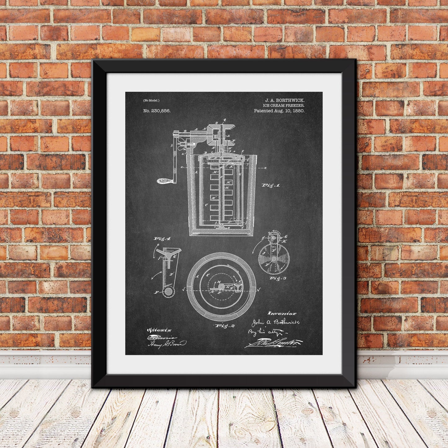 Ice Cream Freezer Patent Print