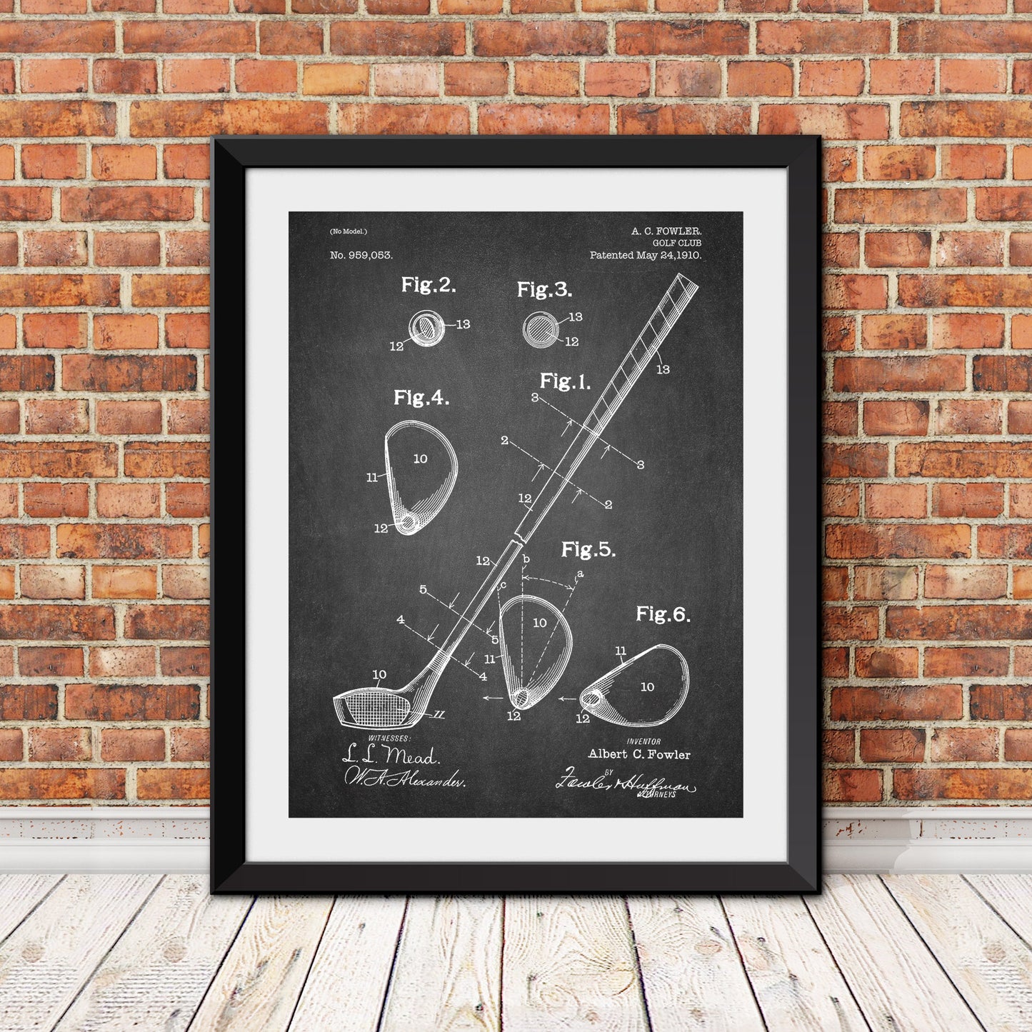 Golf Club Driver Patent II Patent Print