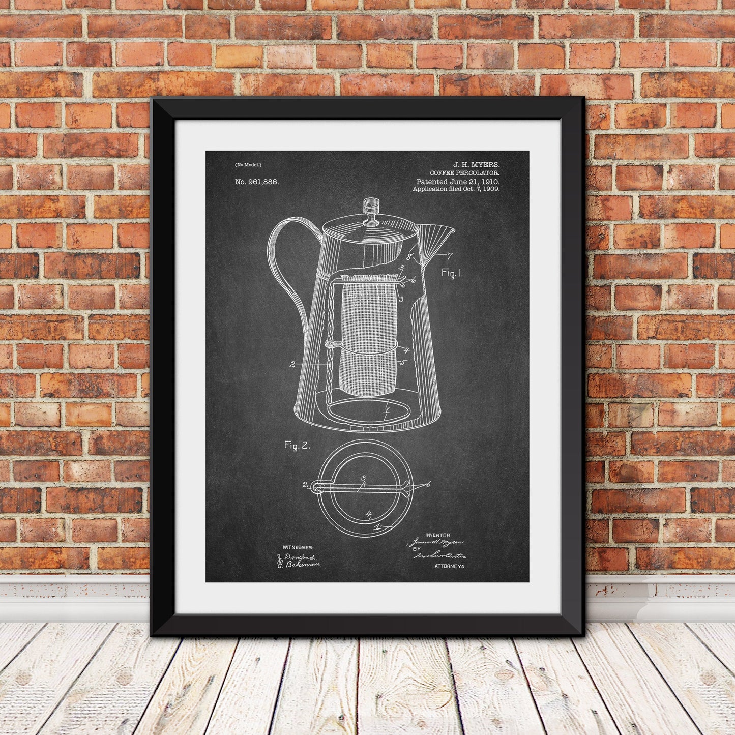 Coffee Percolator Patent Print