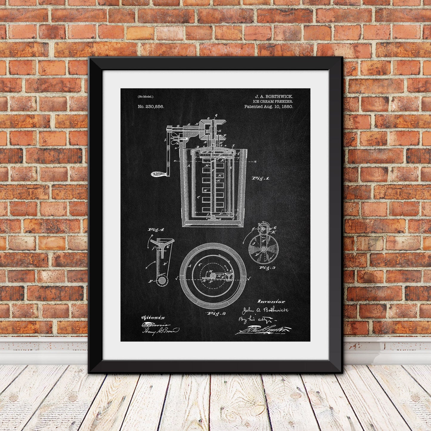 Ice Cream Freezer Patent Print