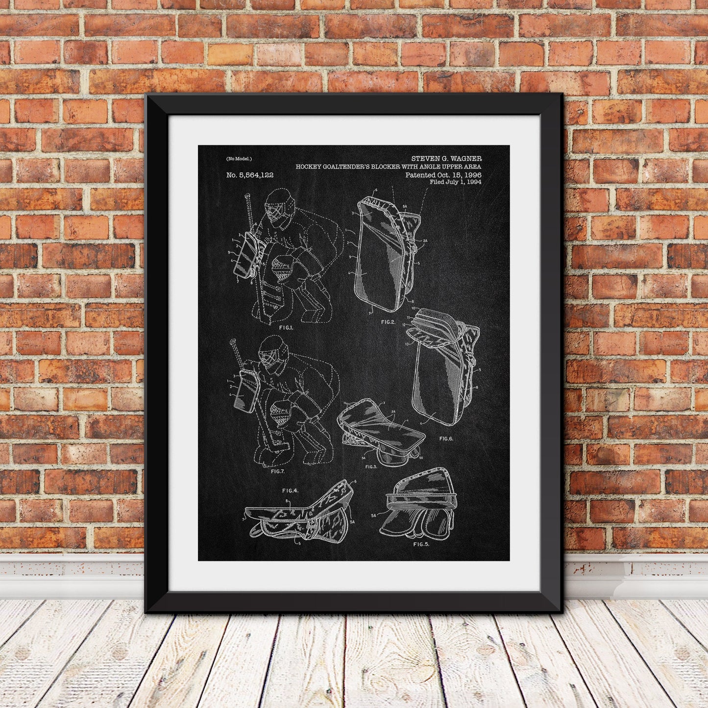 Hockey Goaltender Blocker Patent Patent Print