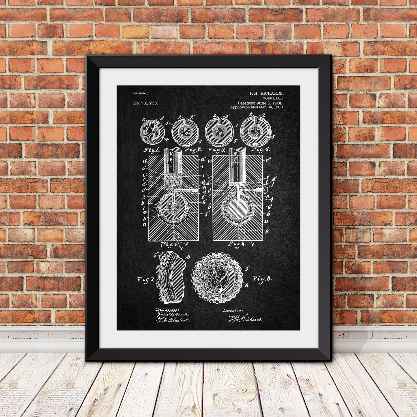 Golf Ball Patent II Patent Print