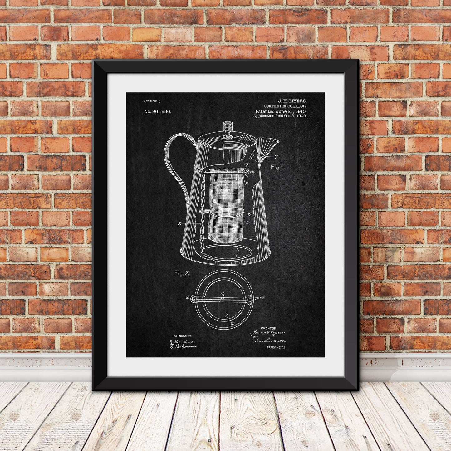 Coffee Percolator Patent Print