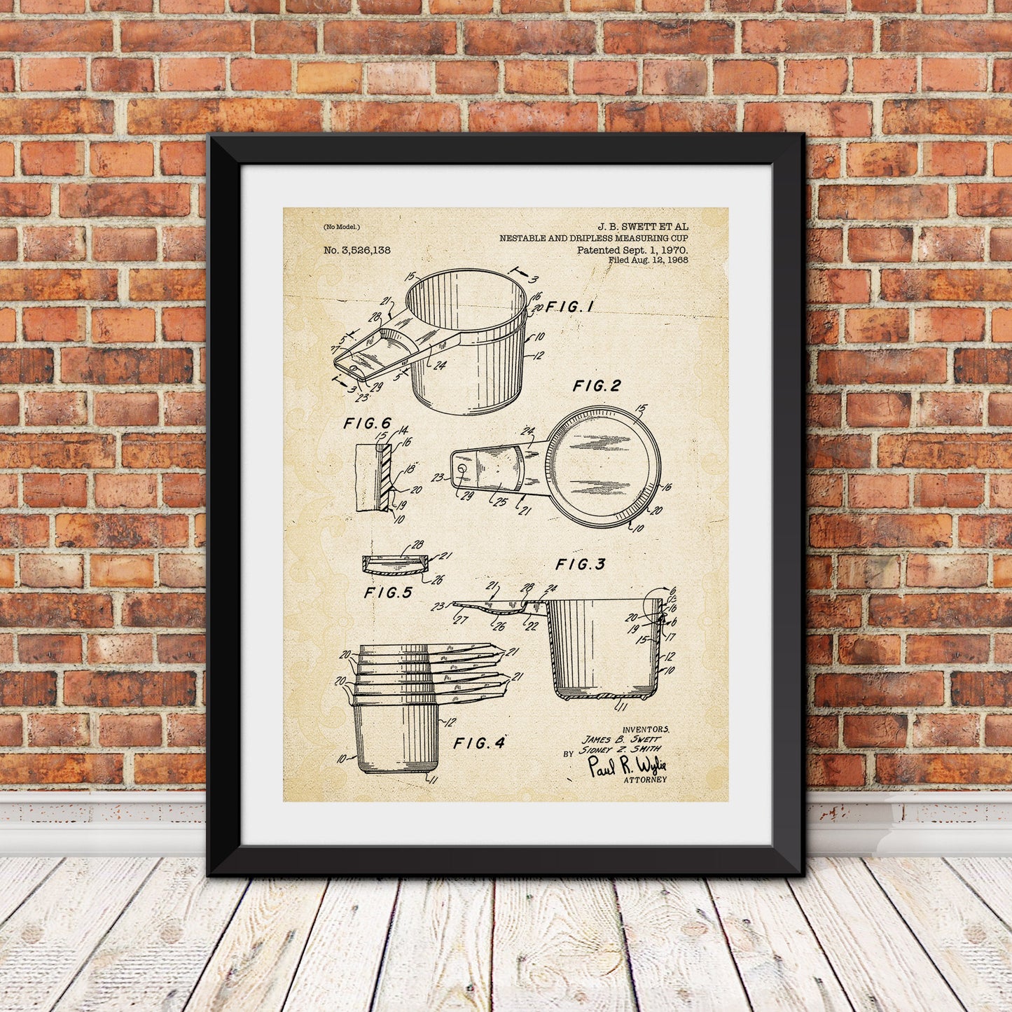 Nestable and Dripless Measuring Cup Patent Patent Print