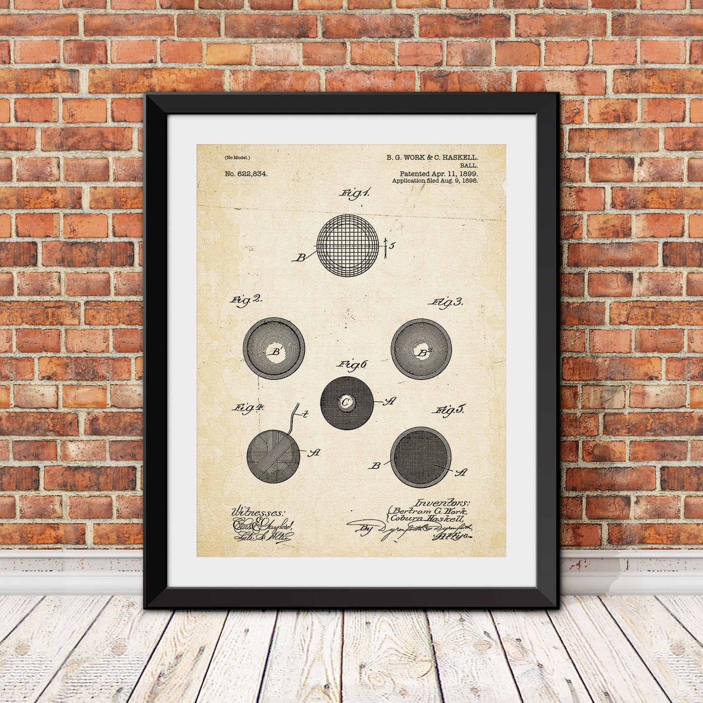 Golf Ball Patent I Patent Print