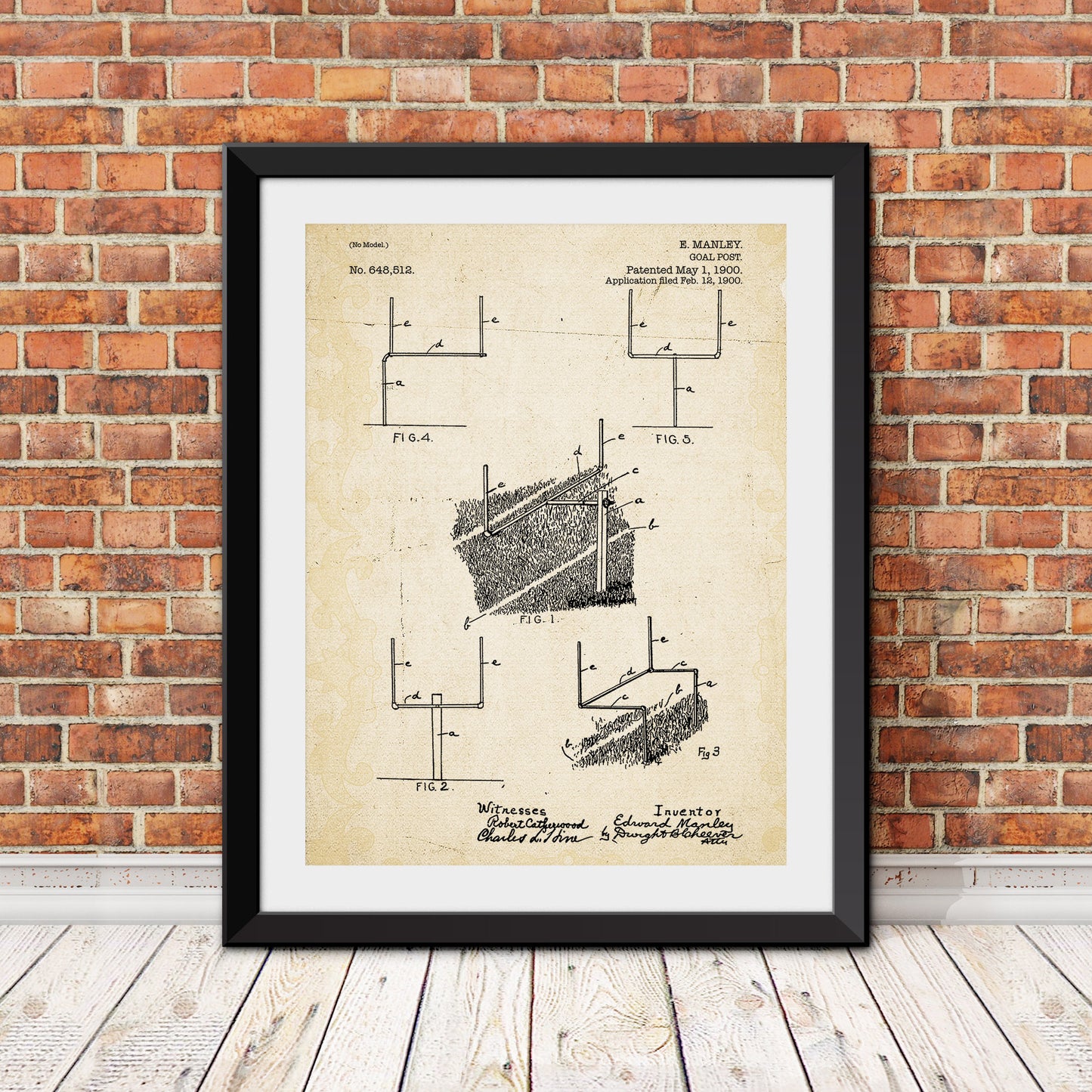 Goal Post Patent Patent Print